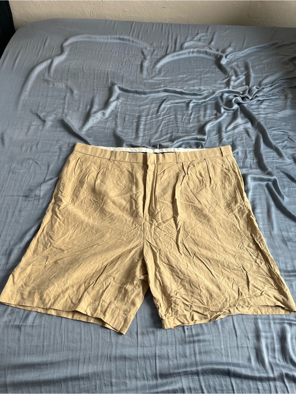 Polo by Ralph Lauren Men's Khaki Flat-Front Casual Shorts